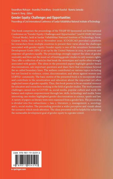 Produktbild: Gender Equity: Challenges and Opportunities