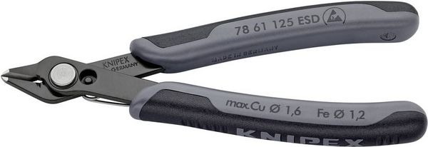Produktbild: Knipex-Werk Pr&auml;z.-Schneidzange 78 61 125 ESD