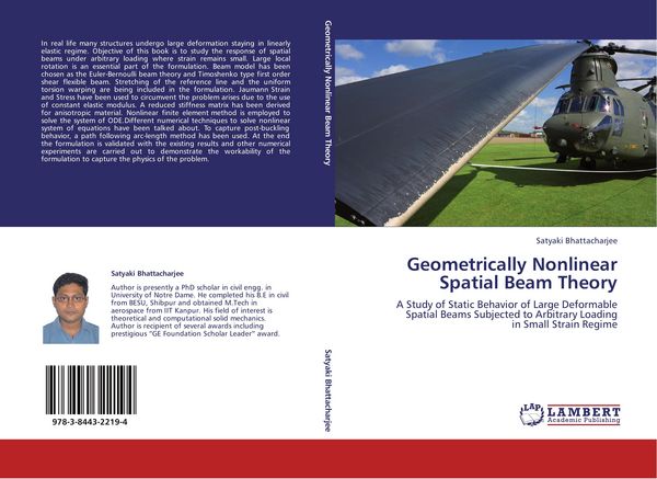 Produktbild: Geometrically Nonlinear Spatial Beam Theory