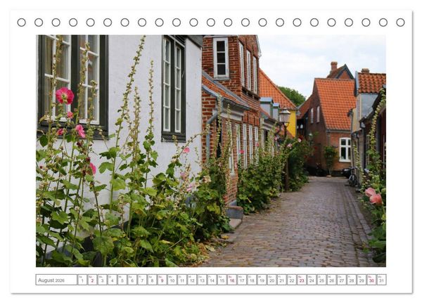 Produktbild: Ribe, D&auml;nemarks alte Stadt mit Mittelaltercharme und Wikinger-Vergangenheit (Tischkalender 2026 DIN A5 quer), CALVENDO Monatskalender