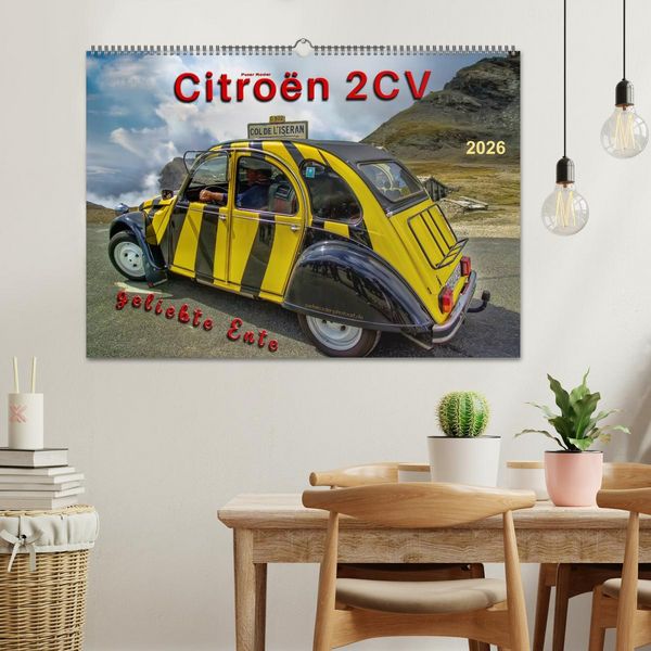 Produktbild: Citro&euml;n 2CV - geliebte Ente (Wandkalender 2026 DIN A2 quer), CALVENDO Monatskalender