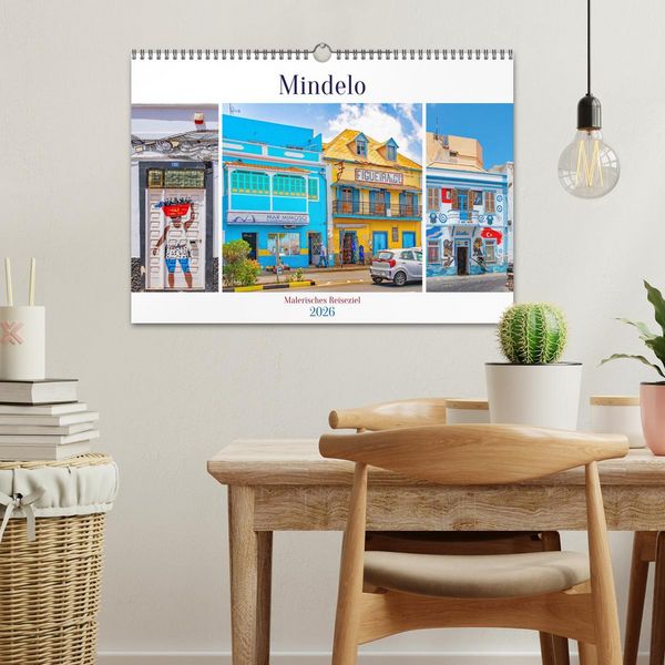 Produktbild: Mindelo - malerisches Reiseziel (Wandkalender 2026 DIN A3 quer), CALVENDO Monatskalender
