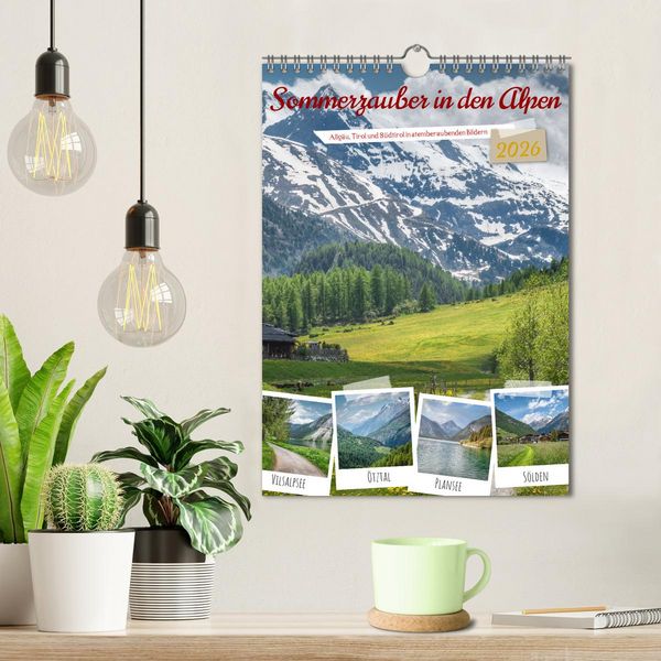 Produktbild: Sommerzauber in den Alpen (Wandkalender 2026 DIN A4 hoch), CALVENDO Monatskalender