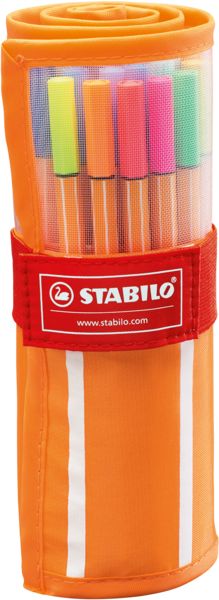 Produktbild: STABILO Fineliner -   point 88 - 30er Rollerset - mit 30 verschiedenen Farben