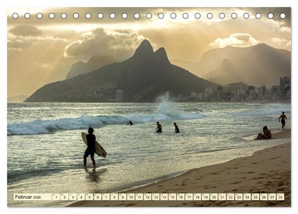 Produktbild: An Rio's Str&auml;nden (Tischkalender 2026 DIN A5 quer), CALVENDO Monatskalender