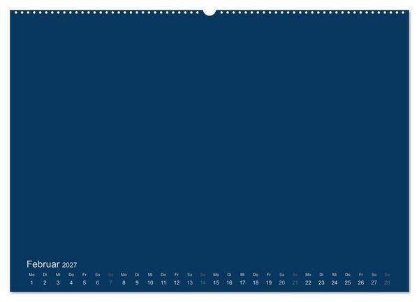 Produktbild: Bastelkalender - Dunkelblau (Wandkalender 2027 DIN A2 quer), CALVENDO Monatskalender