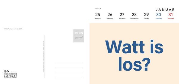 Produktbild: MOIN Postkartenkalender 2027