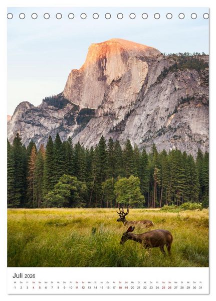 Produktbild: Yosemite Nationalpark - Einer der sch&ouml;nsten Orte der Welt. (Tischkalender 2026 DIN A5 hoch), CALVENDO Monatskalender