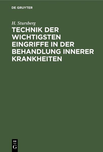 Produktbild: Technik der wichtigsten Eingriffe in der Behandlung innerer Krankheiten