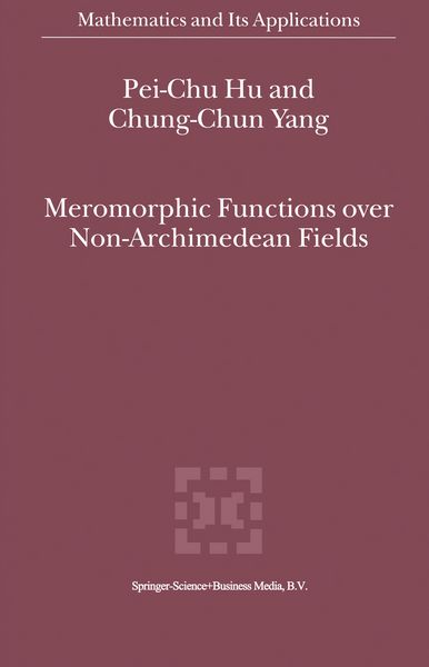 Produktbild: Meromorphic Functions over Non-Archimedean Fields