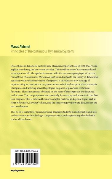 Produktbild: Principles of Discontinuous Dynamical Systems