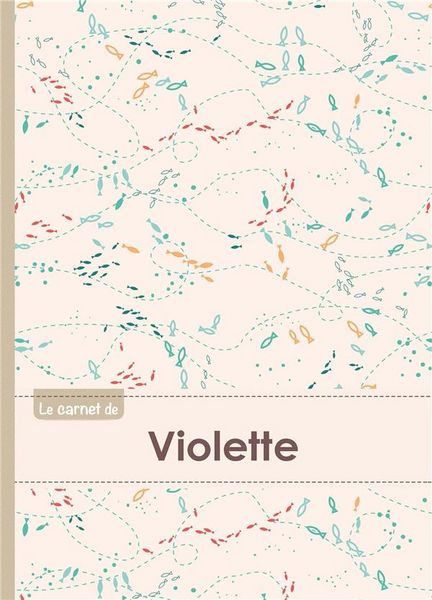 Produktbild: Carnet violette lignes,96p,a5
