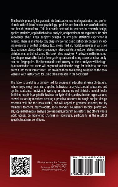Produktbild: Applied Single Subjects Research for School Psychologists and Educators
