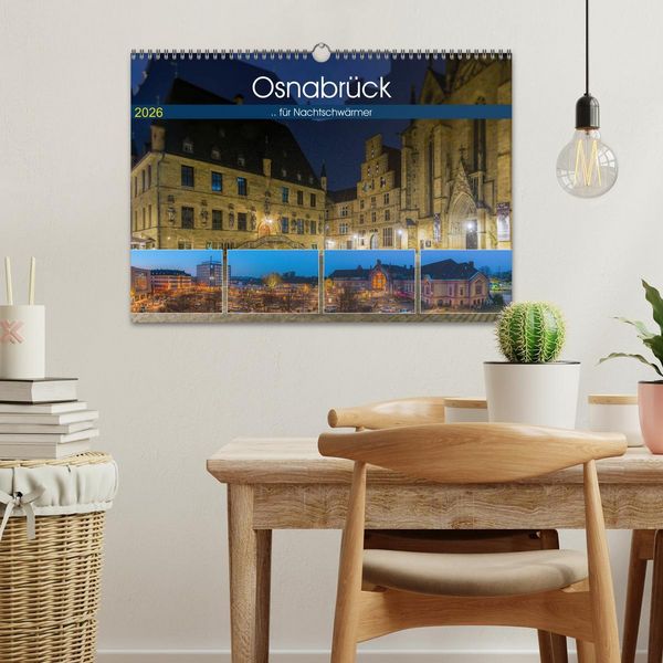 Produktbild: Osnabr&uuml;ck f&uuml;r Nachtschw&auml;rmer (Wandkalender 2026 DIN A3 quer), CALVENDO Monatskalender