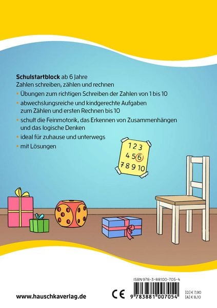 Produktbild: Schulstart-Block ab 6 Jahre &ndash; Zahlen schreiben, z&auml;hlen und rechnen