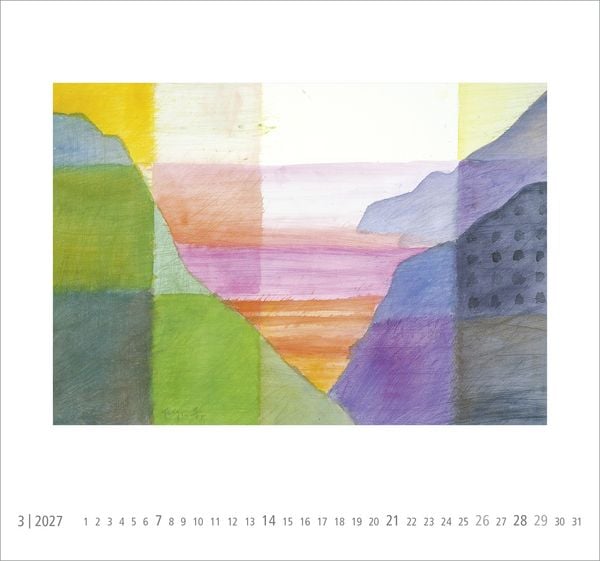 Produktbild: Postkartenkalender 2027: Neue Horizonte