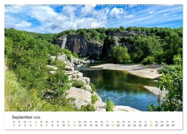 Produktbild: Im S&uuml;den Frankreichs - Ard&egrave;che, La Baume und Sevennen (hochwertiger Premium Wandkalender 2026 DIN A2 quer), Kunstdruck in Hochglanz