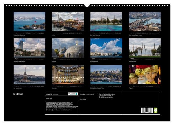 Produktbild: Istanbul (Wandkalender 2026 DIN A2 quer), CALVENDO Monatskalender