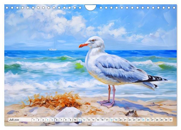 Produktbild: Ostsee-Gefl&uuml;ster - Entspannung am Meer (Wandkalender 2026 DIN A4 quer), CALVENDO Monatskalender