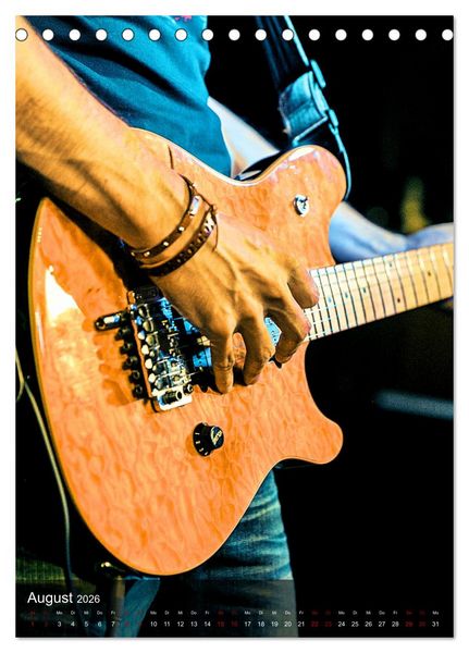 Produktbild: Rockgitarren in Concert (Tischkalender 2026 DIN A5 hoch), CALVENDO Monatskalender