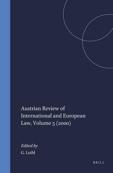 Produktbild: Austrian Review of International and European Law 2000