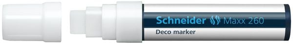 Produktbild: Schneider Kreidemarker Maxx 260, weiss, Blockspitze 5+15mm