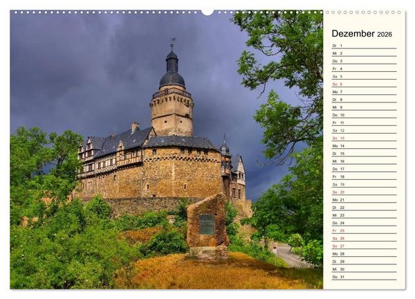 Produktbild: Burgen im Harz (Wandkalender 2026 DIN A2 quer), CALVENDO Monatskalender