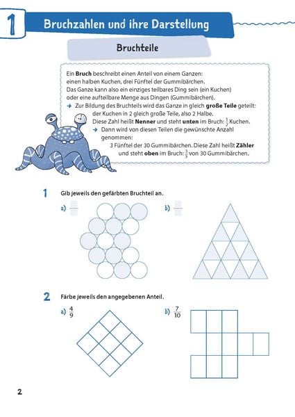 Produktbild: Mathe in 15 Min - Br&uuml;che 5./6. Klasse