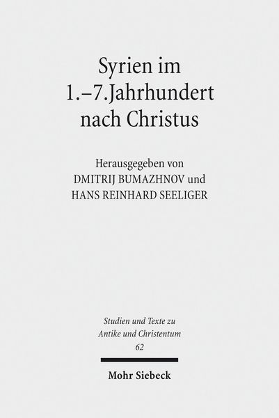 Produktbild: Syrien im 1.-7. Jahrhundert nach Christus