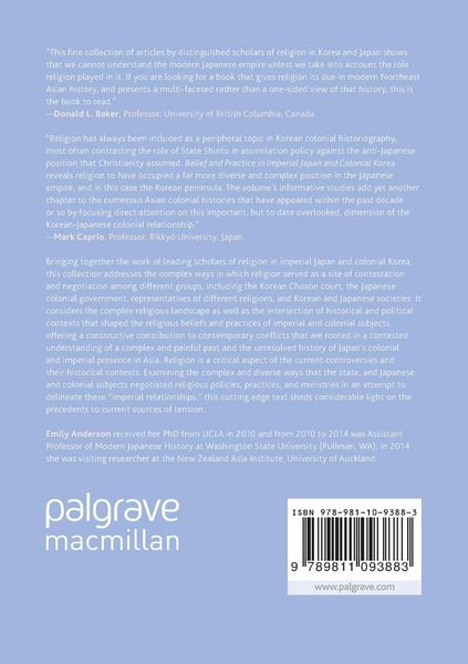 Produktbild: Belief and Practice in Imperial Japan and Colonial Korea