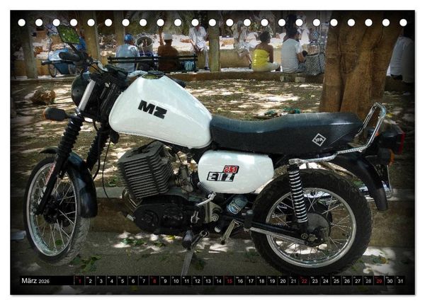 Produktbild: Motorrad-Legenden - MZ (Tischkalender 2026 DIN A5 quer), CALVENDO Monatskalender