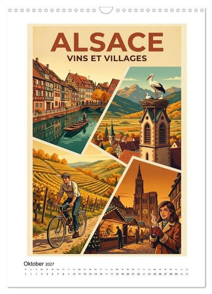 Produktbild: Sehnsucht Frankreich - Die Mid-Century Collection (Wandkalender 2027 DIN A3 hoch), CALVENDO Monatskalender