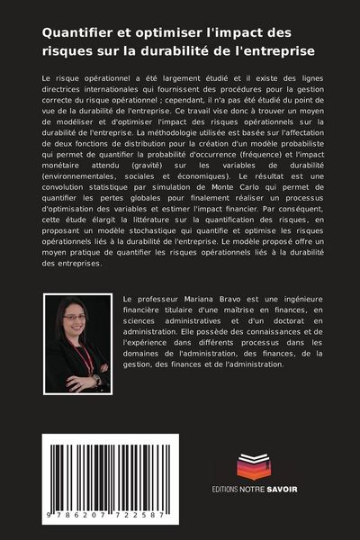 Produktbild: Quantifier et optimiser l'impact des risques sur la durabilit&eacute; de l'entreprise