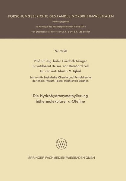 Produktbild: Die Hydrohydroxymethylierung h&ouml;hermolekularer a-Olefine