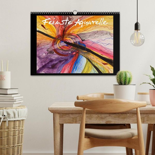 Produktbild: Feinste Aquarelle (Wandkalender 2026 DIN A3 quer), CALVENDO Monatskalender