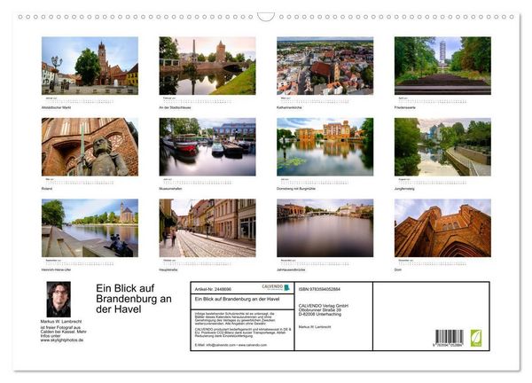 Produktbild: Ein Blick auf Brandenburg an der Havel (Wandkalender 2027 DIN A2 quer), CALVENDO Monatskalender
