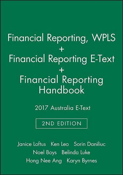 Produktbild: Financial Reporting, 2e Wileyplus Learning Space Card + Financial Reporting, 2e E-Text + Financial Reporting Handbook 2017 Australia E-Text