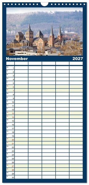 Produktbild: Familienplaner 2027 - R&Ouml;MERSTADT TRIER mit 5 Spalten (Wandkalender, 21 x 45 cm) CALVENDO