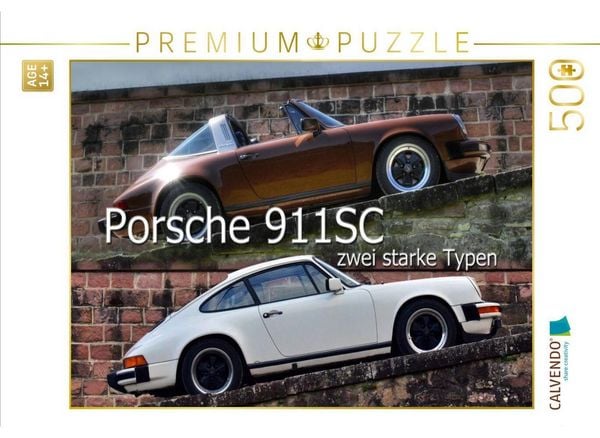 CALVENDO Puzzle Ein Motiv aus dem Kalender Porsche 911SC - zwei starke Typen | 500 Teile Lege-Größe 48 × 36 cm Foto-Puzzle für Erwachsene