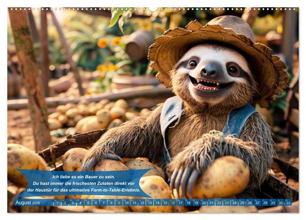 Produktbild: Der tierisch lustige Bauern-Kalender (hochwertiger Premium Wandkalender 2026 DIN A2 quer), Kunstdruck in Hochglanz