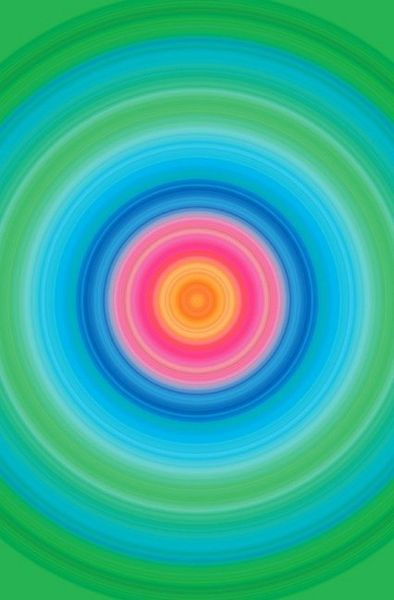 Produktbild: Schreibwandel Notizbuch "Inspirierende Gedanken" mit Reim-Affirmation (Mandala bunt - gr&uuml;n blau pink gelb)