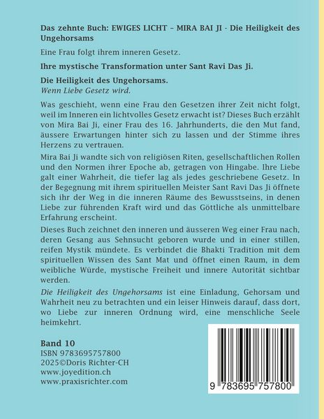 Produktbild: Mira Bai Ji Die Heiligkeit des Ungehorsams