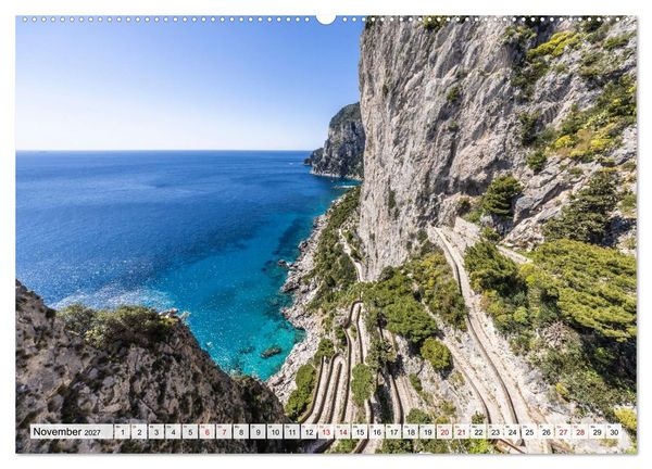 Produktbild: Amalfik&uuml;ste und Capri - Sehnsuchtsorte (hochwertiger Premium Wandkalender 2027 DIN A2 quer), Kunstdruck in Hochglanz
