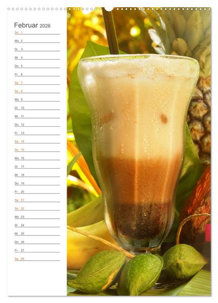 Produktbild: Tropical Cocktails - Erfrischend und fruchtig (Wandkalender 2026 DIN A2 hoch), CALVENDO Monatskalender