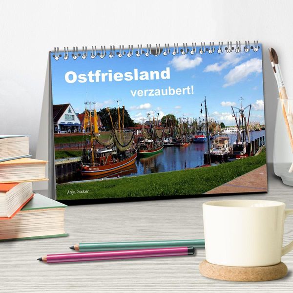 Produktbild: Ostfriesland verzaubert! (Tischkalender 2026 DIN A5 quer), CALVENDO Monatskalender