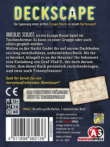 Produktbild: Deckscape - Draculas Schloss