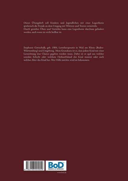Produktbild: Legasthenief&ouml;rderung