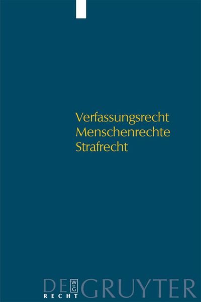 Produktbild: Verfassungsrecht - Menschenrechte - Strafrecht