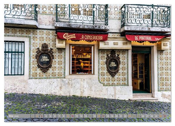 Produktbild: Mein Lissabon (Tischkalender 2026 DIN A5 quer), CALVENDO Monatskalender
