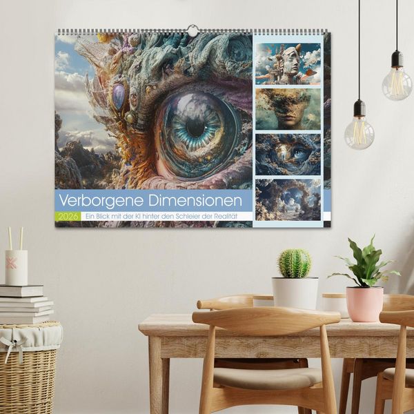 Produktbild: Verborgene Dimensionen (Wandkalender 2026 DIN A2 quer), CALVENDO Monatskalender
